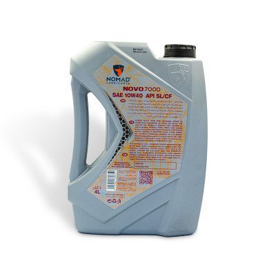 Nhớt Ô Tô Máy Xăng NOMAD NOVO 7000 SAE 10W40, API SL/CF, ACEA A3/B4 Can 4L Nhập Khẩu Chính Hãng-Dầu Nhớt Xe Ô Tô