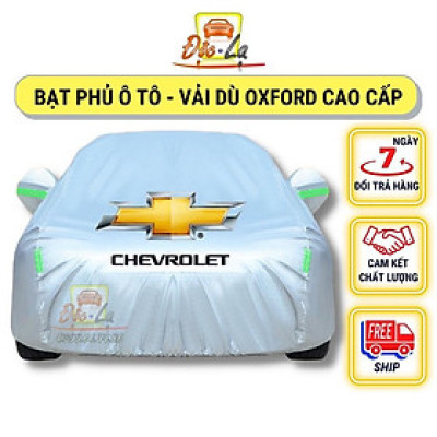 Bạt Phủ Ô Tô Vải Dù Chevrolet Spark, Colorado, Trailblazer, Aveo, Cruze, Orlando, Captiva chống nóng, chống nước