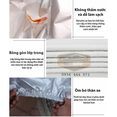 Bạt trùm xe ô tô Honda CRV vải dù oxford cao cấp , áo bạt phủ trùm che kín che nắng