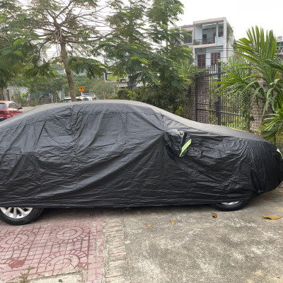 Bạt phủ ô tô Toyota Altis chất liệu Polyester - màu đen cao cấp MACSIM màu đen - sử dụng trong nhà và ngoài trời