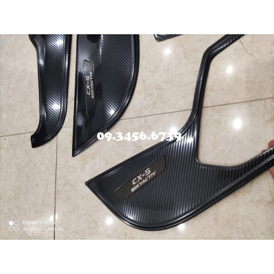 Ốp Tapli Cửa Dành Cho Xe Mazda CX5 CX-5 2018 2019 2020 2021 tặng thêm 1 cuộn keo dán 3.M