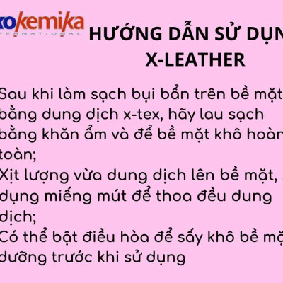 DUNG DỊCH DƯỠNG DA, NHỰA, CAO SU CHO NỘI THẤT Ô TÔ CAO CẤP  X-LEATHER 600ML THƯƠNG HIỆU EKOKEMIKA