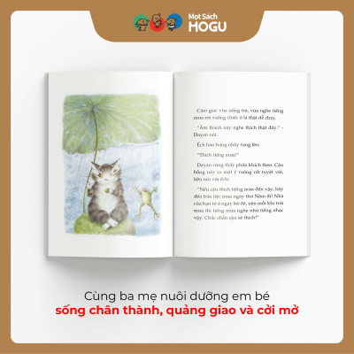 Truyện Ehon bé 3-4-5 tuổi - Mèo Dayan - Bữa tiệc ngày thứ năm mưa