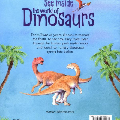 Sách tương tác tiếng Anh - Usborne See Inside the World of Dinosaurs