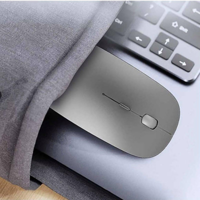 Chuột Không Dây Wiwu Wimice Lite Dành Cho  cho iPad, Laptop, PC (màu bạc) - Hàng Chính Hãng