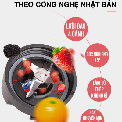 Máy Xay Sinh Tố Blender Đa Năng Masuto BL399B Công Nghệ Nhật Bản Và Bình Thể Thao Masuto 600ml - Hàng Chính Hãng