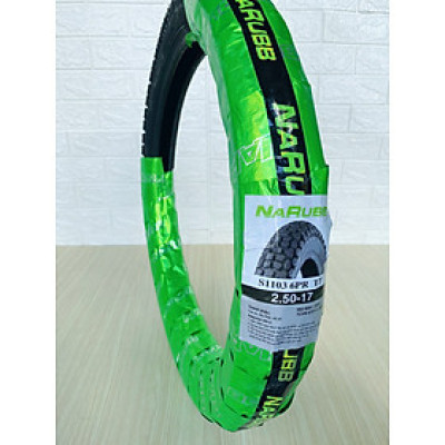 [GAI TẢI] Vỏ dùng cho các dòng xe WAVE, DREAM, xe thồ, xe kéo đồ 2.50-17 S1103 6PR TT hiệu NARUBB có dùng ruột