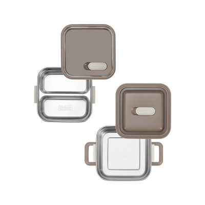 Hộp cơm 2 tầng inox 304 Elmich EL8381 dung tích 1.3L - Hàng chính hãng