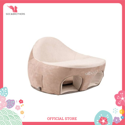 Ghế tập ngồi cho bé Aibedo Suede Fabric màu Beige