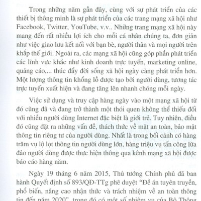 An Toàn Thông Tin Khi Sử Dụng Mạng Xã Hội