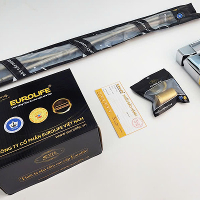 Vòi Lavabo nóng lạnh Đồng mạ Chrome Eurolife EL-8002 (Trắng bạc)