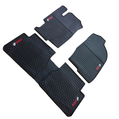 Thảm sàn lót chân cao su dành cho ô tô MAZDA 6 Chống trơn trượt, Chống bám bẩn, Không mùi thân thiện môi trường, Dễ dàng vệ sinh, lau chùi, Màu đen tiện dụng sang trọng