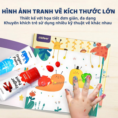 Bộ tô màu cho bé Mideer Finger Paint, Đồ chơi Sáng Tạo Cho Trẻ Em Từ 2,3,4,5,6 Tuổi