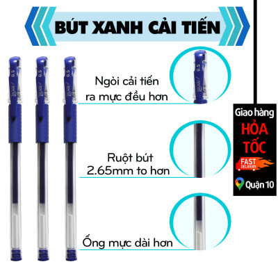 Bút Bi Bút Mực Nước Bút Gel Bút Viết 0.5mm Xanh Đen Đỏ Tím Giao Hỏa Tốc Văn Phòng Legaxi