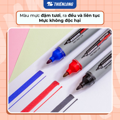 Combo 10 Bút lông dầu Thiên Long PM-07