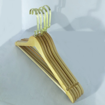 Bộ 20 Móc Áo Gỗ Tam Giác Vàng Luxury 