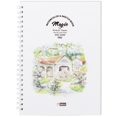 Sổ Vẽ Lò Xo A4 - 20 Tờ 300gsm - Space Art 8286 - Magic ZenArt