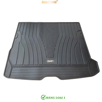 Thảm lót cốp xe ô tô Mercedes-Benz GLC 2023-2024+ nhãn hiệu Macsim 3W chất liệu TPE cao cấp màu đen