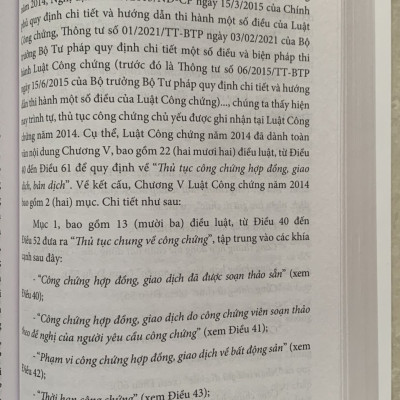 Bình Luận Luật Công Chứng Năm 2014 