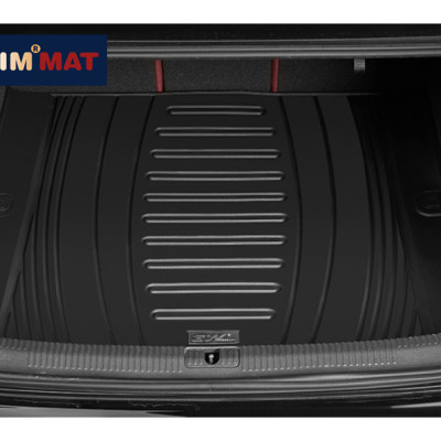 Thảm lót cốp xe ô tô Audi Q3 2019+ nhãn hiệu Macsim 3W chất liệu TPE cao cấp màu đen