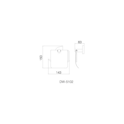 Móc/ Lô giấy vệ sinh - INOX SUS 304 DW-5102