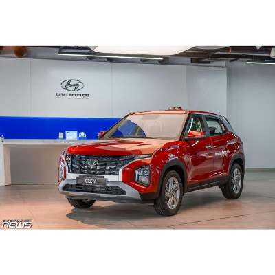 Thảm Lót Sàn Cao Su Đúc Xe Huyndai CRETA 2022-23 Mẫu Tổ Ong Không Mùi Cao Cấp