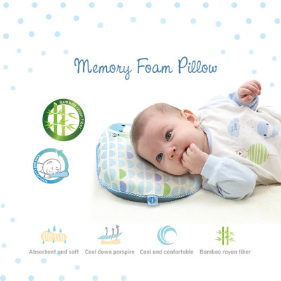 GỐI NẰM CHO BÉ SƠ SINH BẰNG CAO SU KUKU - KU2080