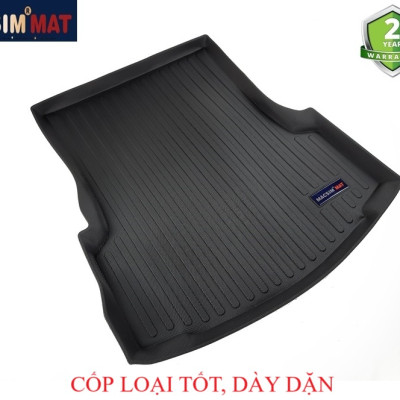 Thảm lót cốp xe ô tô Cadillac CT6 2016-đến nay nhãn hiệu Macsim chất liệu TPV cao cấp màu đen (D0201)
