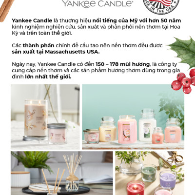 Nến ly tròn sáp đậu nành Yankee Candle size L (567g) - Fresh Cut Roses