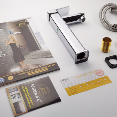 Vòi Lavabo nóng lạnh Đồng mạ Chrome Eurolife EL-D21