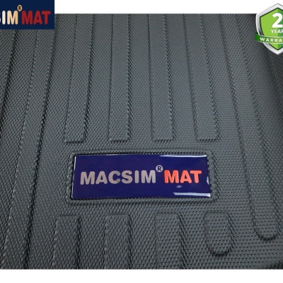 Thảm lót cốp xe ô tô Cadillac CT6 2016-đến nay nhãn hiệu Macsim chất liệu TPV cao cấp màu đen (D0201)