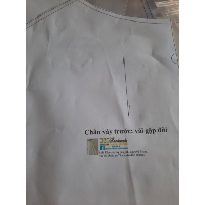 Rập giấy A0 mã 69 (BẢN VẼ) chân váy 360