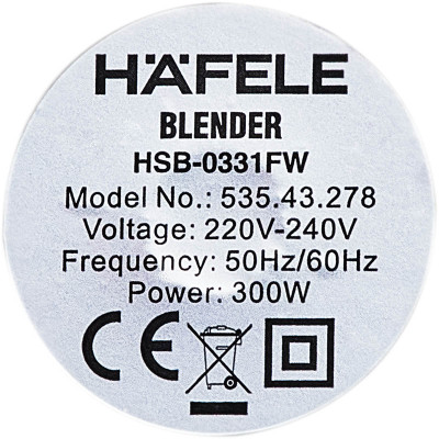 Máy Xay Sinh Tố Hafele HSB-0331FW (1.5L - 300W) - Hàng Chính Hãng