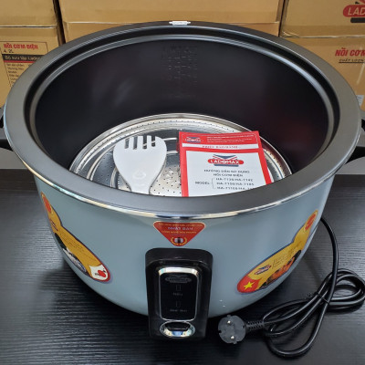 Nồi cơm điện công nghiệp chống cháy cơm 16Lit Ladomax Nhật HA-71160, mâm nhiệt oxi hóa cứng chống teo mâm-Hàng chính hãng