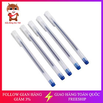 Bút Gel bút bi nước văn phòng mực gel 0.5mm mực đều nét chữ đẹp đủ màu