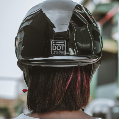 Mũ Bảo Hiểm Nửa Đầu Có Kính Âm LS2 OF590 Rebellion - GARA20