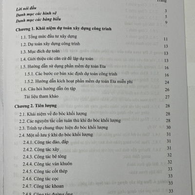 Sách - Giáo Trình Dự Toán Xây Dựng