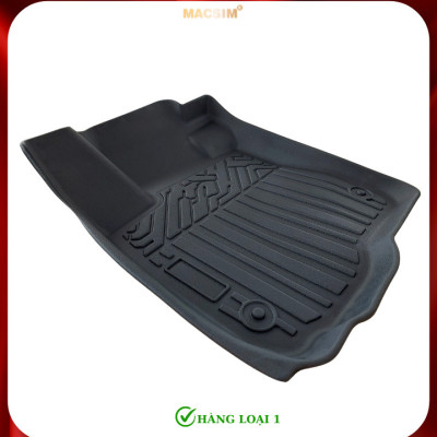 Thảm lót sàn xe ô tô Honda CRV 2023+ (3 hàng ghế sd) Nhãn hiệu Macsim chất liệu nhựa TPE cao cấp màu đen