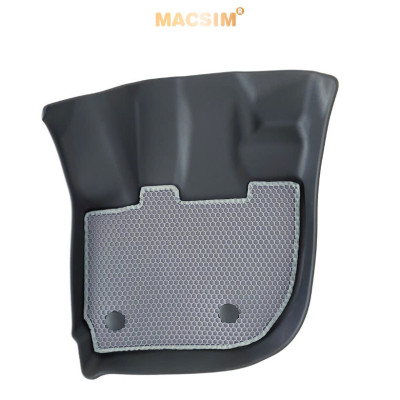 Thảm sd3 dạng lưới lục giác 2 lớp Honda City 2019+ (màu ghi) bề mặt cao su siêu sạch nhãn hiệu Macsim