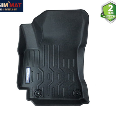 Thảm lót sàn xe ô tô Toyota Corolla Altis 2019- 2021 Nhãn hiệu Macsim chất liệu nhựa TPV màu đen