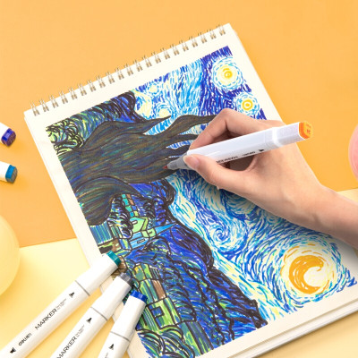  Bút màu marker hai đầu cao cấp Deli - 70801