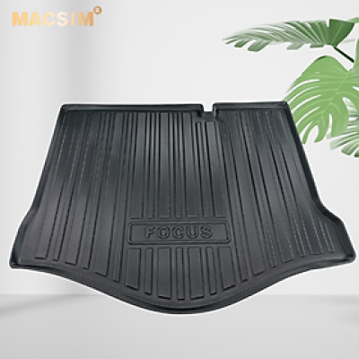 Thảm lót cốp xe ô tô Ford Focus hatback qd 2005-2011 nhãn hiệu Macsim chất liệu TPV cao cấp màu đen