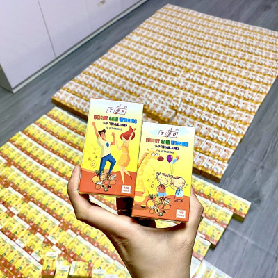 9 Vitamin TP Tăng Cân Thái Lan, Cải Thiện Cân Nặng hộp 100 viên dùng cho người từ 3 tuổi trở lên