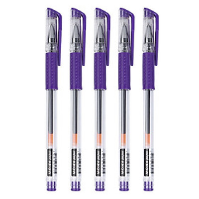 Combo 5 Bút Gel Nước Mini (0.5mm) - Mực Tím