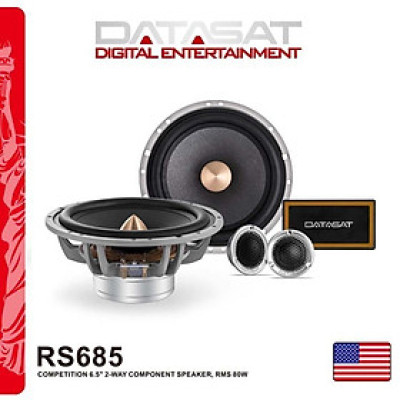 Loa cánh  phân tần 2 way  cho ô tô -  Loa DATASAT 2 way RS 685 LOA CÁNH CỬA Ô TÔ 2 Phân Tần