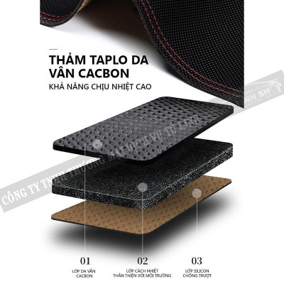 Thảm taplo xe KIA SONET lông Cừu 3 lớp, có chống trượt