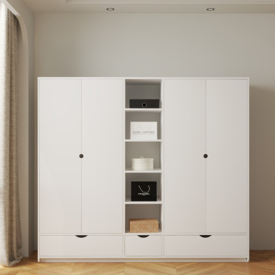 [Happy Home Furniture] CIRCLE, Tủ quần áo 4 cửa mở, 200cm x 56cm x 176cm ( DxRxC), TCM_073