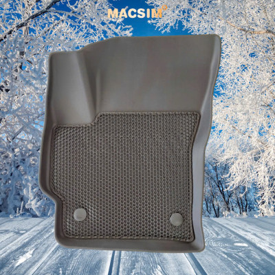 Thảm 2 lớp (sd3) dạng lưới lục giác cho xe Corolla Altis 2022-2025 (màu đen) bề mặt cao su siêu sạch nhãn hiệu Macsim