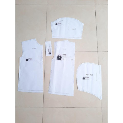 Rập giấy A0 mã 1477- bộ áo yêm quần suông (BẢN VẼ)