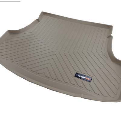 Thảm lót cốp xe ô tô TOYOTA YARIS 2013- 2017 nhãn hiệu Macsim chất liệu TPV cao cấp màu đen(285)